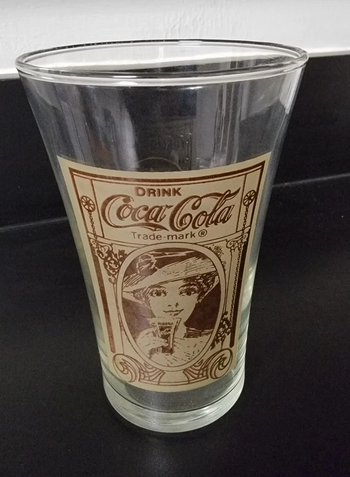 Vidrio estilo Coca Cola diseño retro vintage victoriano dama The Archives 16 OZ Foto 2 de 4