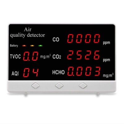 Carbon  dioxide CO2  carbon monoxide , formaldehyde TVOC toxic gas detector