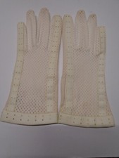 Women's VTG Kay Fuchs Light Pink Gloves Size Small 6.25" around hand