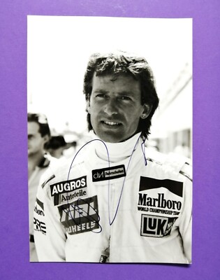 Original Autogramm Christian Danner RIAL, Formel 1 GP 1989, altes Foto 10x15cm