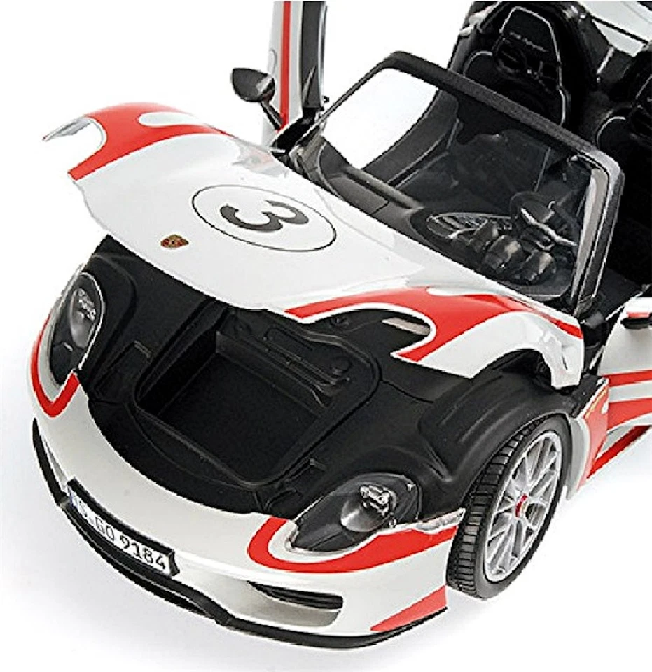 Porsche 918 Spyder Weissach Pacchetto Salisburgo 2013 1:18 Minichamps Limitato - Immagine 3 di 4