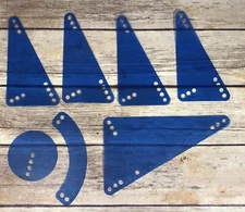 LEGO Science & Technology Panels 57064 Triangles Round Lot Of 7