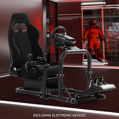 Supllueer Adjustable Racing Sim Cockpit Stand For Logitech G923 G920 MOZA R5 R9 - image 1 of 2