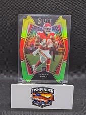 2021 Panini Select - Premier Level Derrick Gore #184 Green & Yellow Prizm...