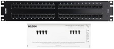 Belden - AX103259 - Belden CAT5E HD-110 Patch Panel, 48-port, 2U, Black - 48