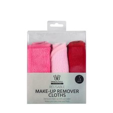 3 Pack Reusable Makeup Remover Cloths - Ultra Soft Microfiber Face Towels - Remo