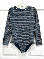 Vineyard Vines Girls Long Sleeve One-Piece UPF 50 Swimwear Size 10-12 years