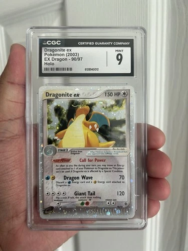2003 Dragonite Ex Dragon Holo 90/97 CGC 9 HEAD SWIRL