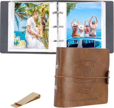 Small Photo Album Book, Mini 2X3 Photo Albums for Polaroid Wallet Size Photos, P