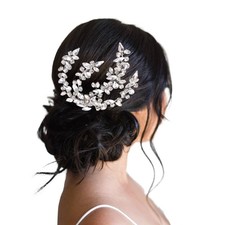 Wedding Hair Comb Bridal Headpiece Handmade Rhinestone Bride Hair Accessories...