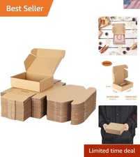 Versatile 50 Pack of 7x5x2 Inch Mailer Boxes for Small Gifts  Shipping Needs