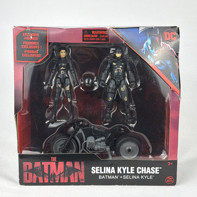 THE BATMAN SELINA KYLE CHASE( 2022 ) DC MOVIE ACTION FIGURES CYCLE SPIN MASTER