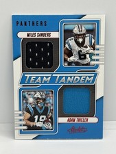 2023 Panini Absolute #TT-CP Sanders / Thielen Team Tandem Materials #/199