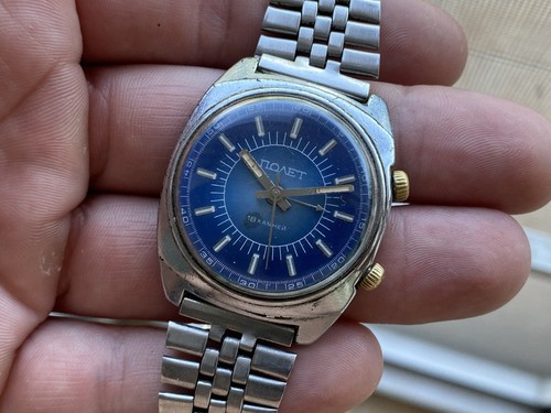 Vintage Uhr Poljot 18 Jewel Alarm Mechanisch Sowjetisch Herren