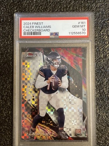 2024 Topps Finest -  Uncommon Caleb Williams #161 Checkerboard Refractor PSA 10
