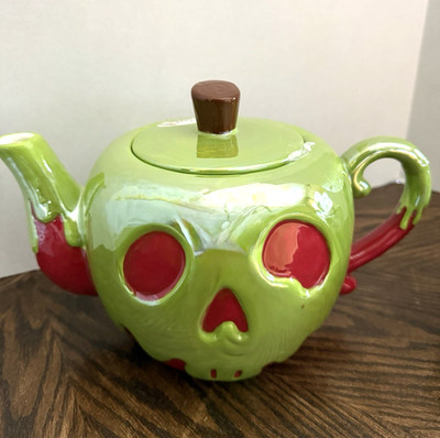 DISNEY Villains Poison Apple Iridescent Teapot Evil Queen Snow White Halloween