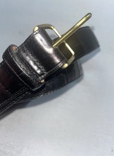 Brighton Belt Black Leather Alligator Embossed 32103 Mens Size 36