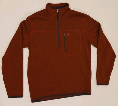 Vintage Nike ACG Fleece 1/4 Zip Jacket Men s Size S Therma Fit Red