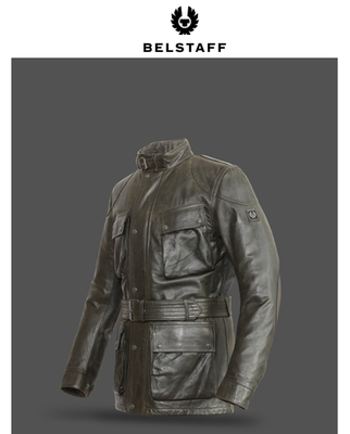 Belstaff Legacy Trialmaster Panther Leather Jacket; EU46, US36