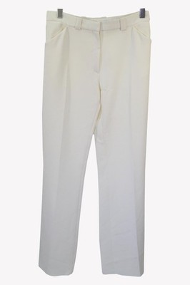 Mulberry Damen Hose Gr. 38 Creme Stoffhose Pants Damenhose Trousers