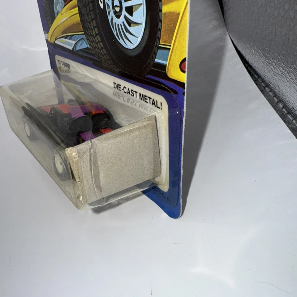 HOT WHEELS - REAL RIDERS - '57 T-BIRD - BLACK White Hubs  rare  - Image 4 of 4