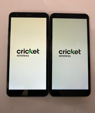 LOT OF 2 LG Escape Plus - 32GB - Silver Cricket  m1522