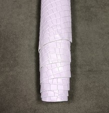 VERA PELLE DI VITELLO STRAMPA ALLIGATORE HOBBY PELLETTERIA CALZATURA CINTURE GRV