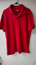 Goodfellow  Co Men's szie XL Collared polo Shirt Neck Chest Button Red