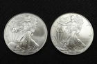 NobleSpirit (LG) Desirable American SILVER Eagle Pair 2009 Superb GEM BU