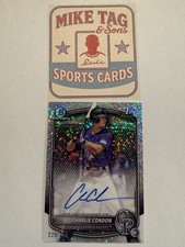 2025 Bowman Prospect Auto Charlie Condon Speckle Auto /299 1st Bowman #CPA-CC