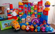 NICKELODEON LEAP FROG Blues Clues Leap Builders Blue's 123 School  Train Blocks