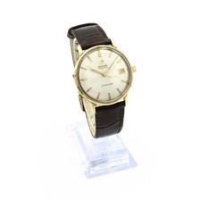 Vintage Omega Seamaster Automatic Leather Date 32mm 6-7.75" Wristwatch #WB6530-4