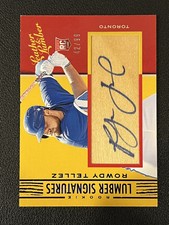 Rowdy Tellez 2019 Panini Leather & Lumber Lumber Signatures /99 RC Blue Jays