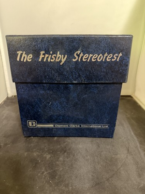 #ad #ad Vintage Frisby Stereotest Vision Testing Kit Clement Clarke w Plates $149.99