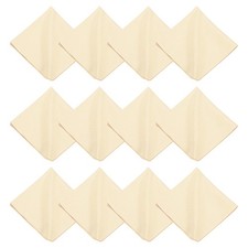 12Pcs 8x8" Microfiber Cleaning Cloth for Glasses Screens Camera Lenses, Beige