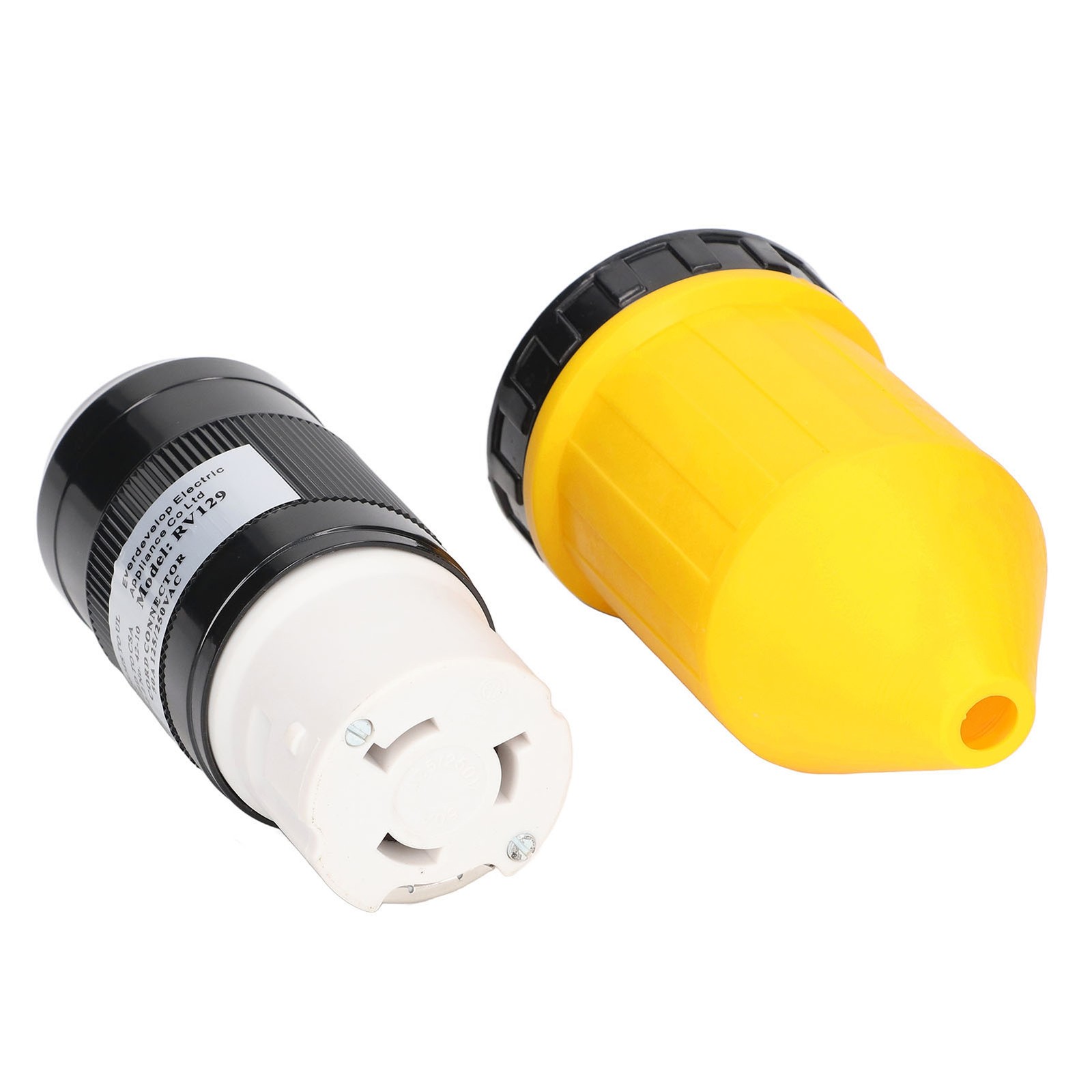 50AMP RV Power Cord Cover Reliable Twist Lock Plug Protector For RVs.
