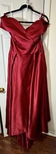 CLEARANCE SALE  NWOT BOUTIQUE WOMENS SZ 26/28 BURGUNDY Ball Gown Formal Dress