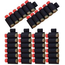 6 Packs 6 Rounds Buttstock Shotgun Card with Adhesive Back Sticker Shell Holder