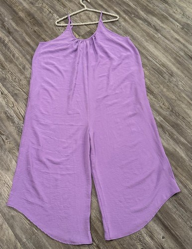 Neu mit Etikett Tubed Edward’s Damen-Stramplerkleid lila Spaghettiträger weites Bein locker L - Bild 7 von 16