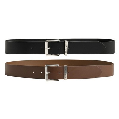 GANT Men's Belt - Logo Leather Belt, Leather Belt, Buckle With Logo Engraving...
