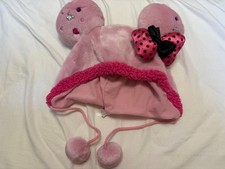 Disney Pink Minnie Mouse Cap Used, Fan Hat, Adjustable,Excellent Condition