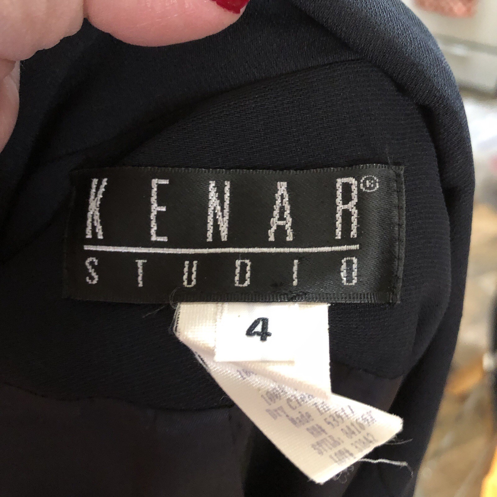 KENAR STUDIO Collared 3 Button Blazer Jacket Blac… - image 12