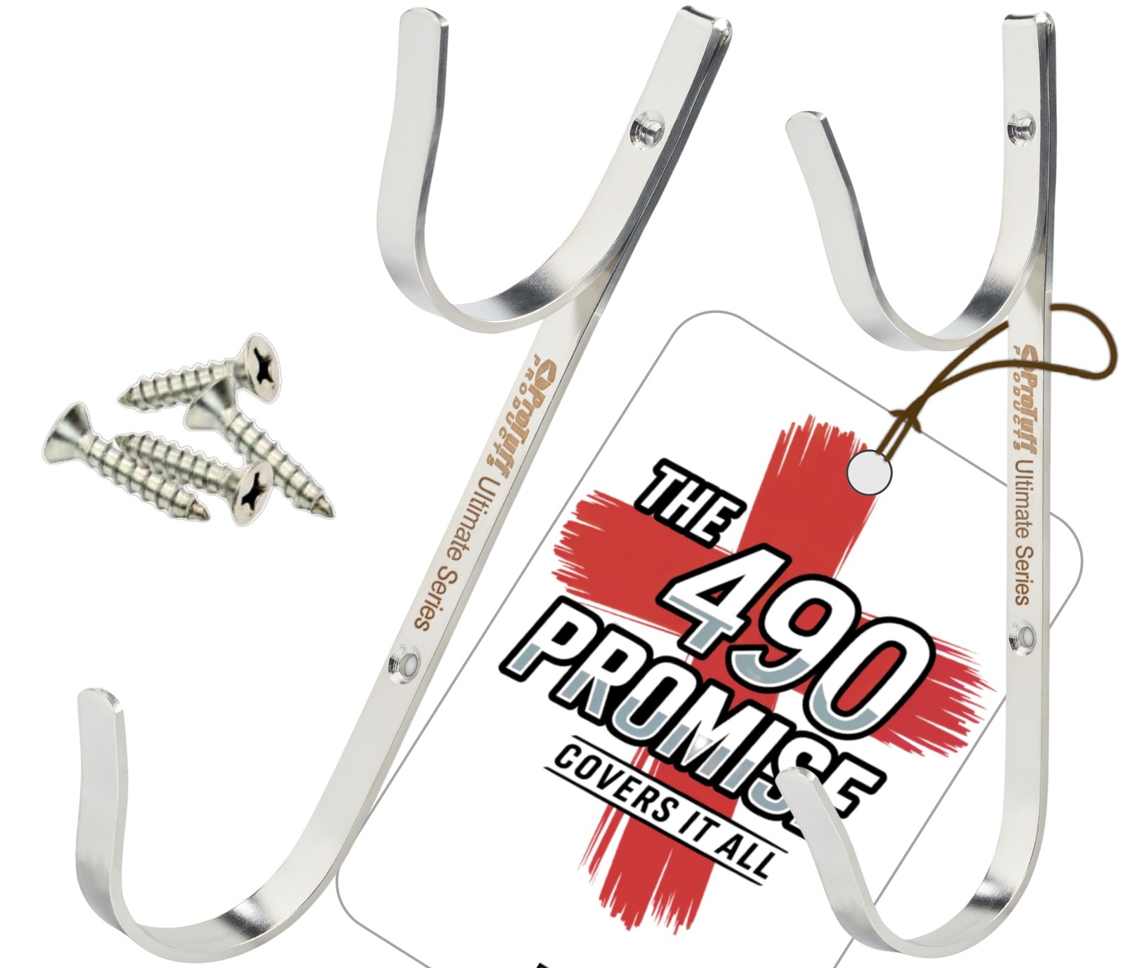 ProTuff Pool Pole Hanger Set – 2 Pack – Unconditional 490 Promise – 3X Strong...