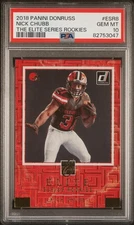 2018 Donruss #ESR-8 Nick Chubb The Elite Series Rookies PSA 10