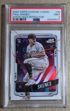 2024 Topps Cosmic Chrome White Hole Refractor Paul Skenes Rc Psa 9 Pirates #30