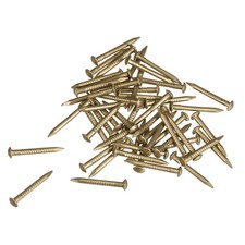 50pack Small Tiny Brass Nails 1.2x12mm for DIY Pictures Wooden Boxes Household