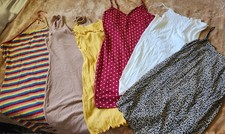 Lot of 6 Mini Sun Dresses Size L Women's Summer Bundle