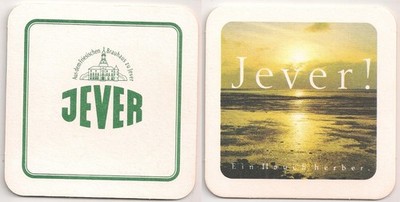 Jever Frisian brewery - beer mat ''A touch of tart - sunset''