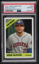 2015 Topps Heritage Blue Ink Back Jose Altuve #455 PSA 10 GEM MT 0u17
