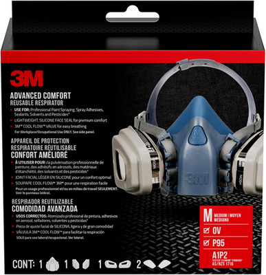   Advanced Comfort Reusable Respirator 7512P1-DC, OV/P95, Mdm, 1-Fcpc, 1-Pr of 6
